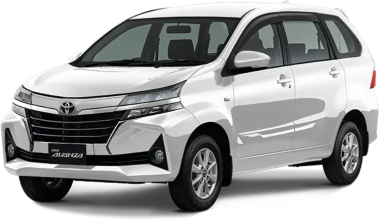 Toyota Grand New Avanza putih untuk sewa mobil Belitung